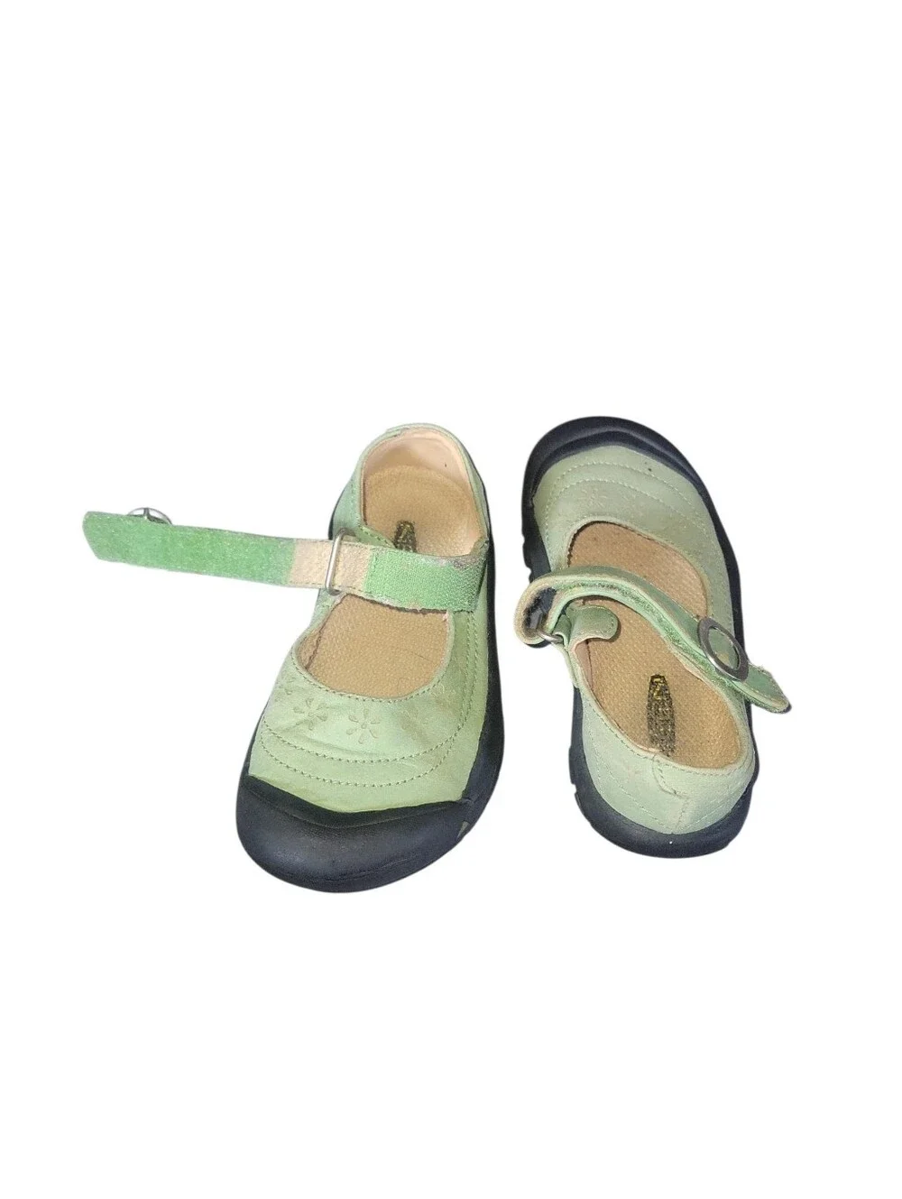 Keen Kids Girls Mary Jane Closed Toe Velcro Fastening  Shoes in Mint Green US 11